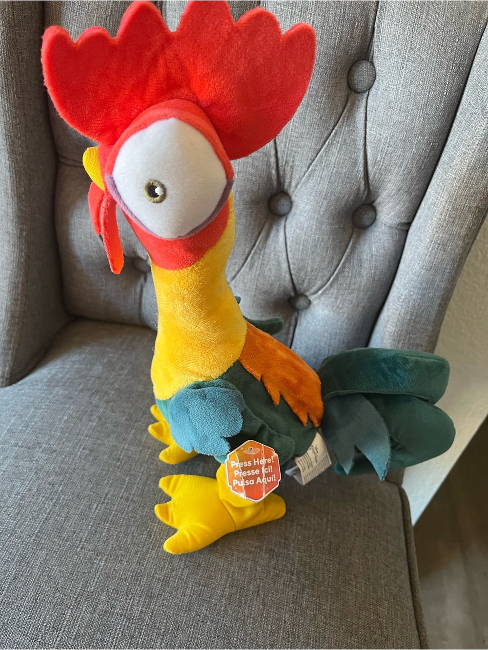 Plush Parrot Bird Toy - Multi-Color Interactive Plush
